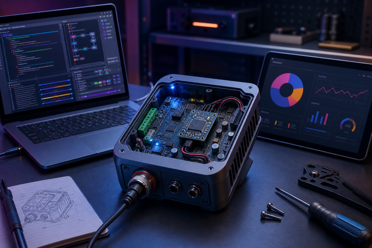 Embedded software bij een open apparaat met maatwerk elektronica
